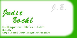 judit bockl business card